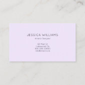 Minimalistische Berufliche, moderne und handgeschr Visitenkarte (Rückseite)