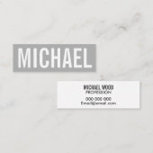 Minimalistische berufliche, moderne Visitenkarte (Vorne/Hinten)