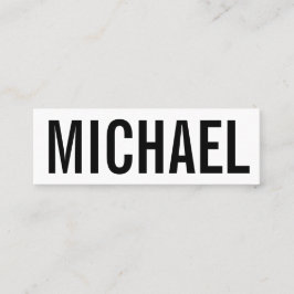 Minimalistische berufliche mutige moderne mini visitenkarte