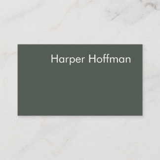 Minimalistische Berufliche Navy-Green-Business-Kar Visitenkarte