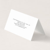 Minimalistische Berufliche Premium-Wäsche beidseit Visitenkarten (Rückseite)