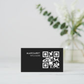 Minimalistische Berufliche QR-Logos Visitenkarte (Stehend Vorderseite)