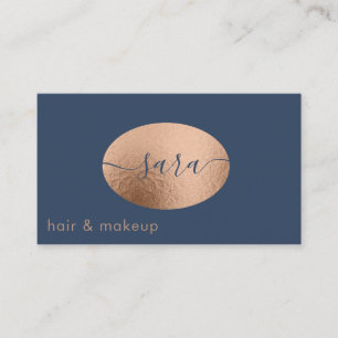 Minimalistische berufliche Rose Goldfolie Visitenkarte