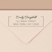 Minimalistische Berufliche Rücksendeadresse Permastempel