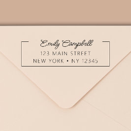 Minimalistische Berufliche Rücksendeadresse Permastempel