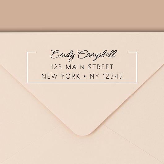 Minimalistische Berufliche Rücksendeadresse Permastempel