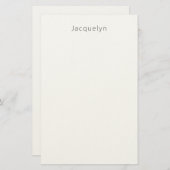 Minimalistische Berufliche Schlicht Elegante Moder Briefpapier (Vorne/Hinten)