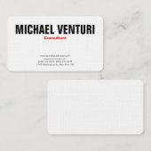 Minimalistische Berufliche Schlichte Visitenkarte (Vorne/Hinten)