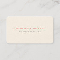 Minimalistische Berufliche Signatur Creme