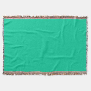 Minimalistische Berufliche Solid Caribbean Green Decke