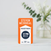 Minimalistische berufliche Tools Logo-Visitenkarte Visitenkarte (Stehend Vorderseite)