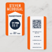 Minimalistische berufliche Tools Logo-Visitenkarte Visitenkarte (Vorne/Hinten)