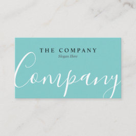 Minimalistische berufliche Türkis-Geschäfts-Karte Visitenkarte