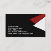 Minimalistische Berufliche Unternehmenskarten Visitenkarte (Rückseite)