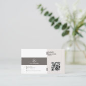 Minimalistische Berufliche Visitenkarte (Stehend Vorderseite)