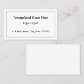 Minimalistische, Berufliche Visitenkarte (Vorne/Hinten)