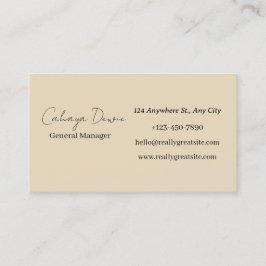 Minimalistische Berufliche Visitenkarte