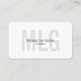 Minimalistische berufliche visitenkarte