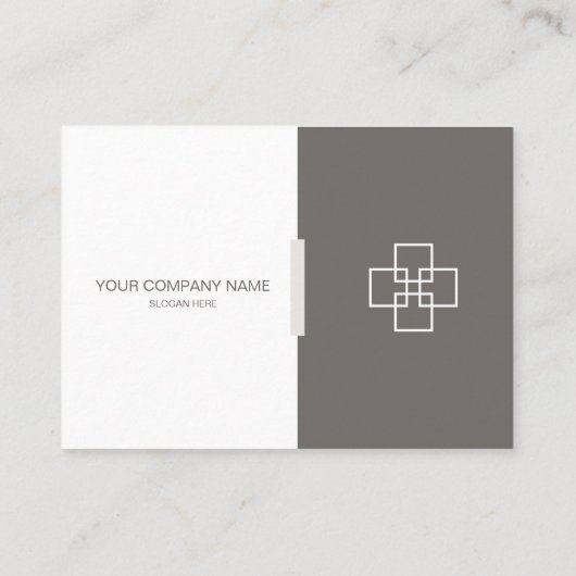 Minimalistische Berufliche Visitenkarte (Rückseite)