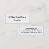 Minimalistische Berufliche Visitenkarte (Vorne/Hinten)