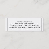 Minimalistische Berufliche Visitenkarte (Rückseite)