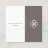 Minimalistische Berufliche Visitenkarte (Rückseite)