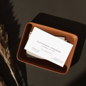 Minimalistische Berufliche Visitenkarte des Weißen