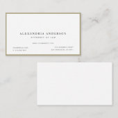 Minimalistische Berufliche Visitenkarte des Weißen (Vorne/Hinten)