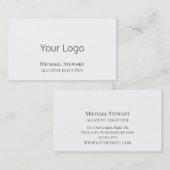 Minimalistische Berufliche Visitenkarte für das be (Vorne/Hinten)