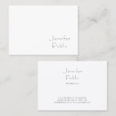 Minimalistische Berufliche Vorlage Elegant Moderne Visitenkarte (Vorne/Hinten)
