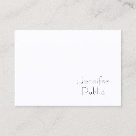 Minimalistische Berufliche Vorlage Elegant Moderne Visitenkarte (Vorderseite)