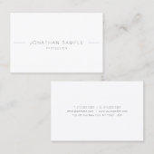 Minimalistische Berufliche Vorlage Top Visitenkarte (Vorne/Hinten)