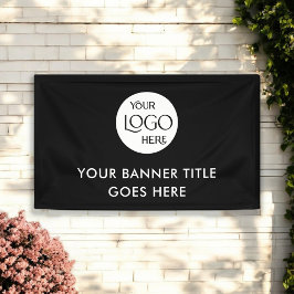 Minimalistische Berufliche Werbung für Firmenlogos Banner