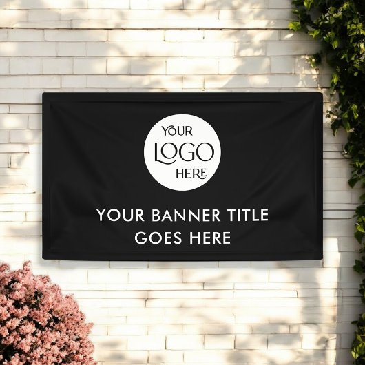 Minimalistische Berufliche Werbung für Firmenlogos Banner