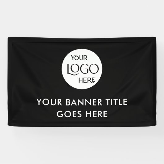 Minimalistische Berufliche Werbung für Firmenlogos Banner (Horizontal)
