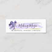 Minimalistische Besichtigung der Wasserfarben Mini Visitenkarte (Vorderseite)