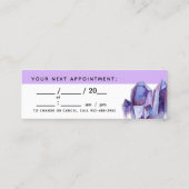 Minimalistische Besichtigung der Wasserfarben Mini Visitenkarte (Rückseite)