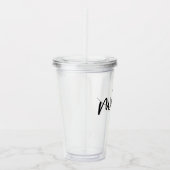Minimalistische beste Mama je elegante Script Typo Acryltrinkbecher (Rechts)