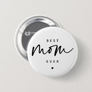 Minimalistische beste Mama je elegante Script Typo Button