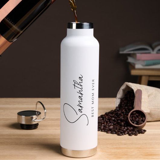 Minimalistische beste Mama je Trinkflasche