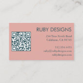 Minimalistische Bestellung der Streifen Visitenkarte (Rückseite)