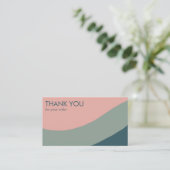 Minimalistische Bestellung der Streifen Visitenkarte (Stehend Vorderseite)