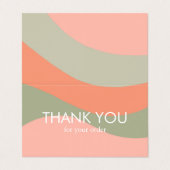 Minimalistische Bestellung der Streifen Visitenkarten (Außenseite Aufgefaltet)