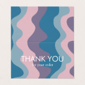 Minimalistische Bestellung über die Bandstreifen R Visitenkarten (Außenseite Aufgefaltet)