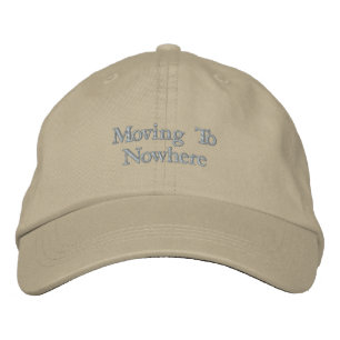 Minimalistische bestickte Mütze Moving To Nowhere Baseballkappe