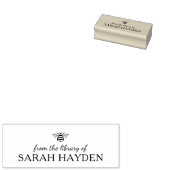 Minimalistische Biene aus der Bibliothek des Buche Gummistempel (Stempel)