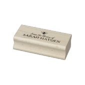 Minimalistische Biene aus der Bibliothek des Buche Gummistempel (Stempel)