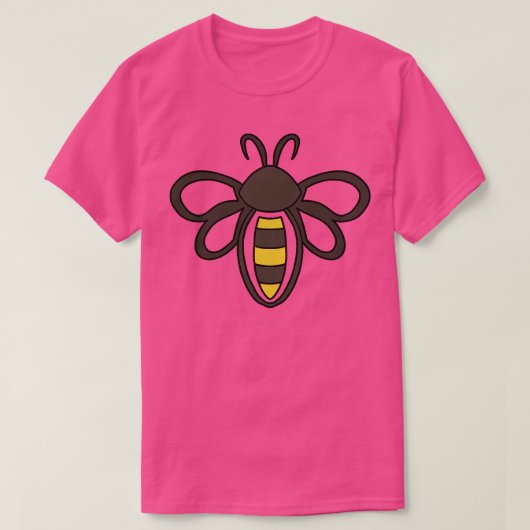 Minimalistische Biene T-Shirt (Design vorne)
