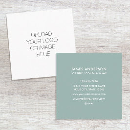 Minimalistische Bildfläche für benutzerdefinierte  Quadratische Visitenkarte