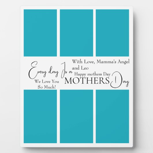 Minimalistische Bildkollektion der ersten Mutter Fotoplatte (Vorderseite)